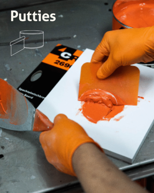 4CR 2370 Multi Orange Putty 1.5 kg incl. hardener - Image 4