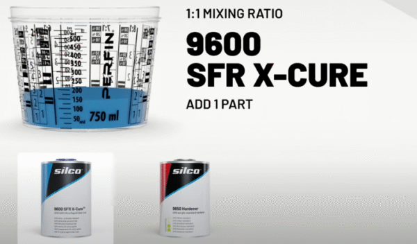 SILCO| 9600 X-cure 2K ULTRA High Solids Urethane Clearcoat (Hardener Included) Mix 1:1 - Image 3