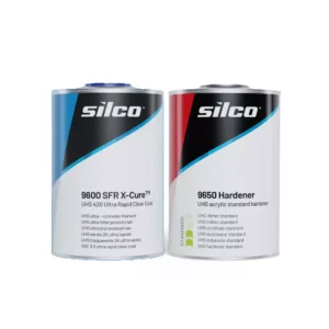 SILCO| 9600 X-cure 2K ULTRA High Solids Urethane Clearcoat Medium QUART (Hardener Included) 1 to 1 mix