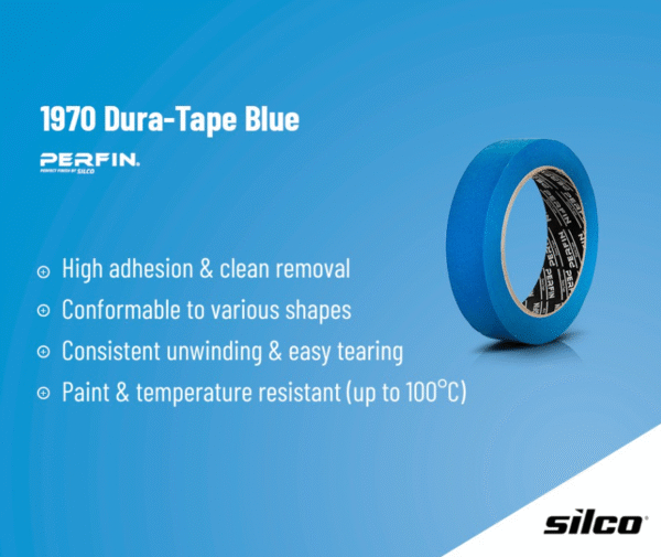 Blue Tape Single Roll 1.5″ | SILCO - Image 2