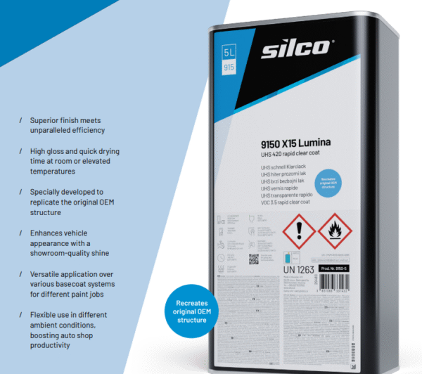 SILCO| 9350 2.5 Liter Medium Hardener for X15 Lumina Clear Coat - Image 2