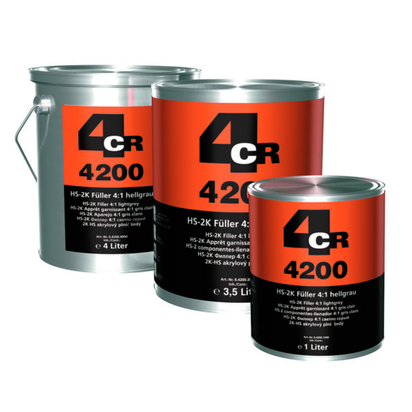 4CR 4200 2K Primer HS-Filler 4:1 light-gray 1 Gal