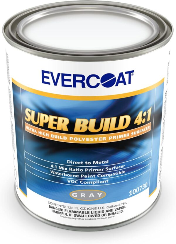 Evercoat Super Build 4:1 Polyester Primer Surfacer for Aluminum, Fiberglass - 128 Fl Oz